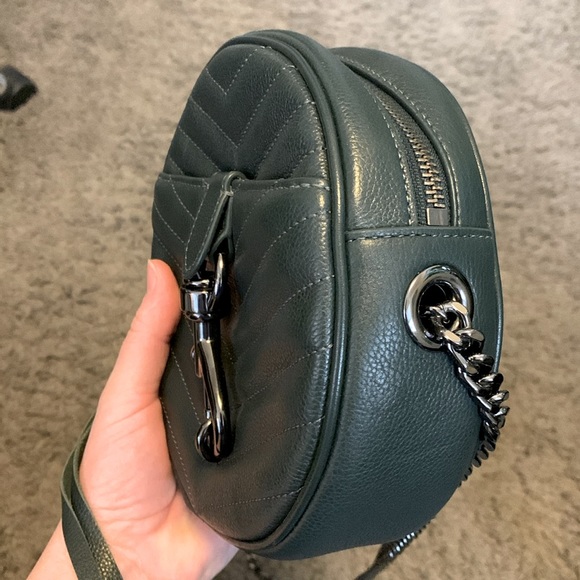 Rebecca Minkoff Edie Circle Crossbody Bag, OS, Colour: Bottle Green - Picture 5 of 7